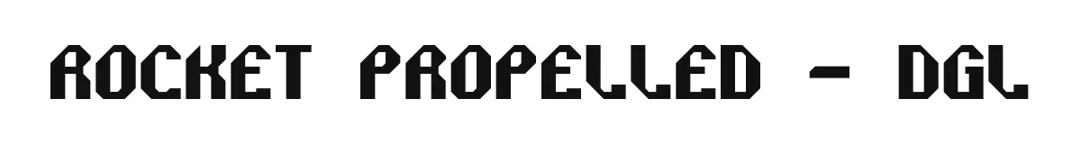 Rocket Propelled - DGL original font preview