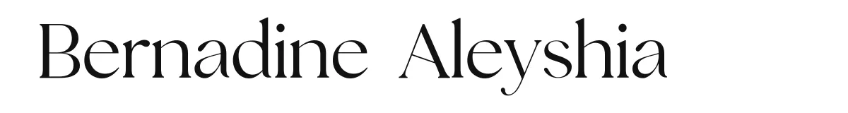 Bernadine Aleyshia original font preview