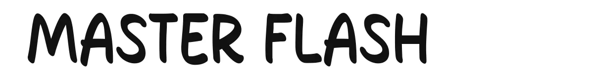 Master Flash original font preview