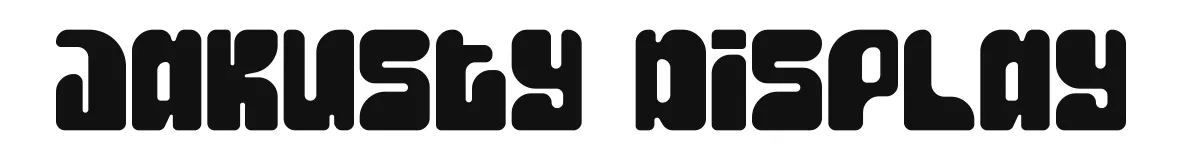 Jakusty Display original font preview
