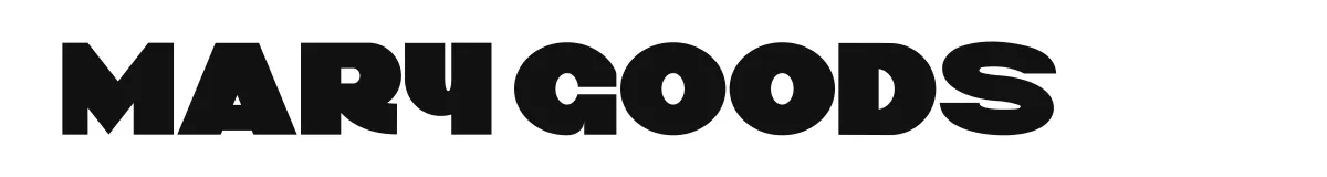 Mary Goods original font preview