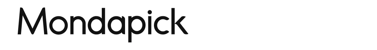 Mondapick original font preview
