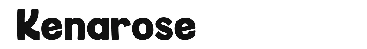 Kenarose original font preview