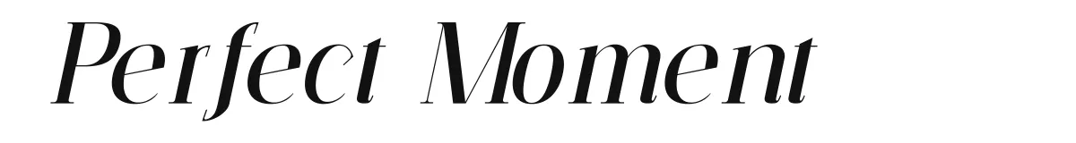 Perfect Moment original font preview