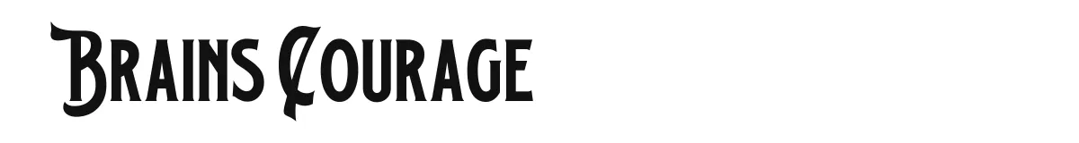 Brains Courage original font preview