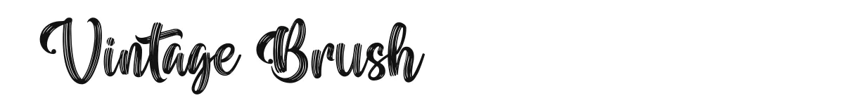 Vintage Brush font preview