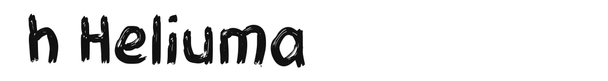h Heliuma font preview