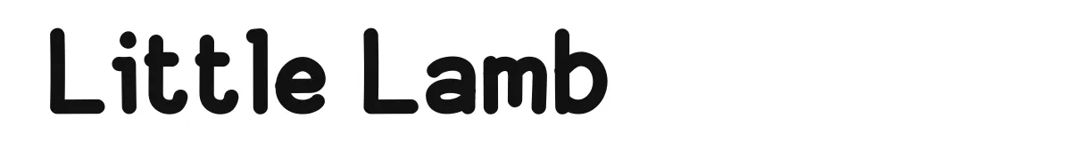 Little Lamb font preview