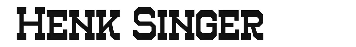 Henk Singer original font preview