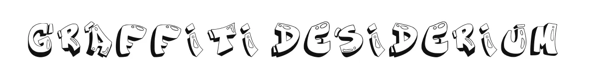 Graffiti Desiderium original font preview