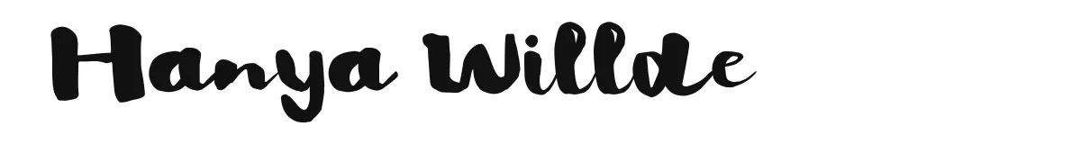 Hanya Willde font preview