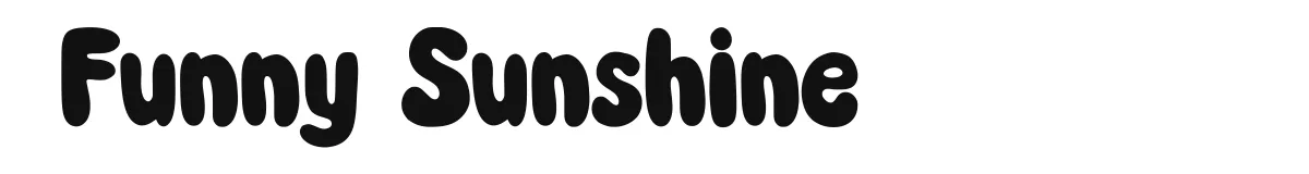 Funny Sunshine font preview