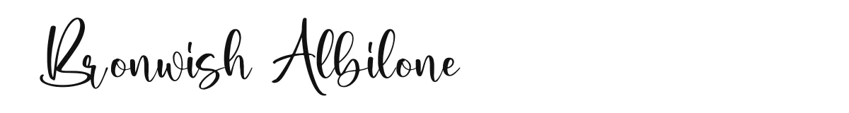 Bronwish Albilone font preview