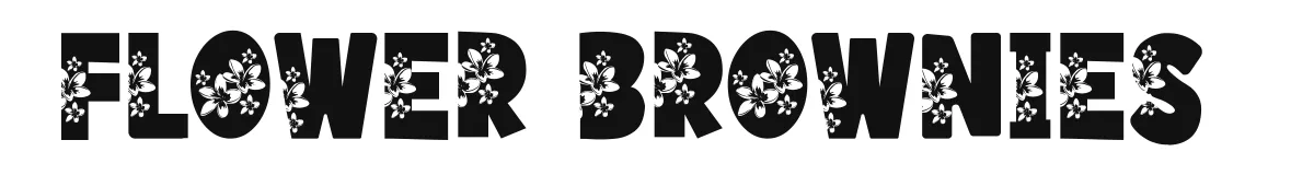 Flower Brownies font preview