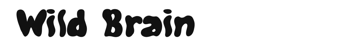 Wild Brain font preview