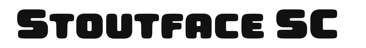 Stoutface SC font preview