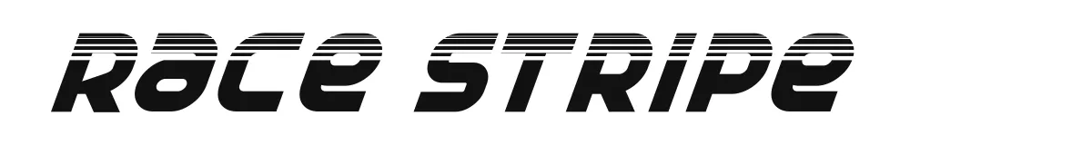 Race Stripe font preview