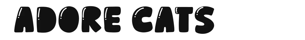 Adore Cats original font preview