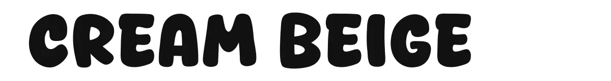 Cream Beige font preview