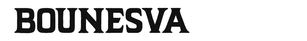 Bounesva font preview
