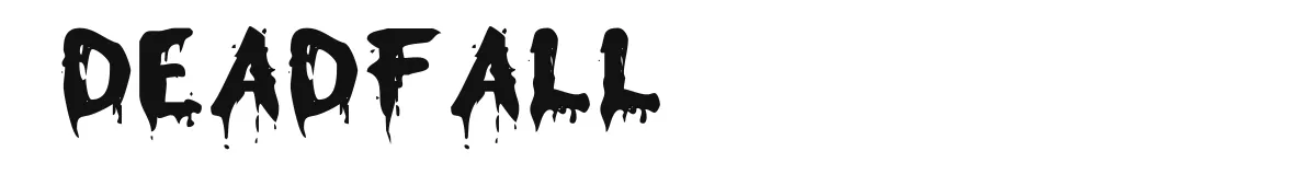 Deadfall font preview