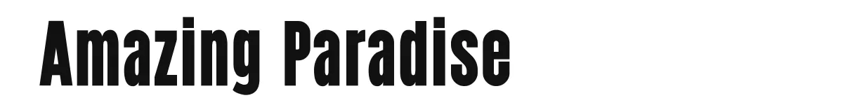 Amazing Paradise font preview