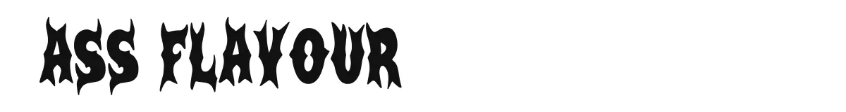 Ass Flavour font preview