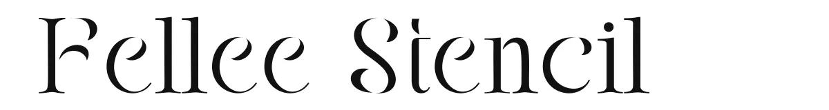 Fellee Stencil font preview