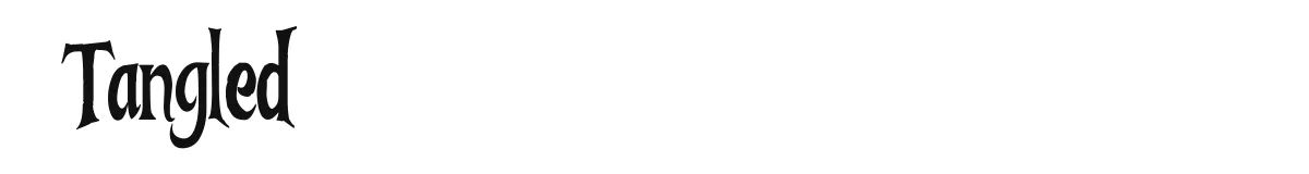 Tangled original font preview