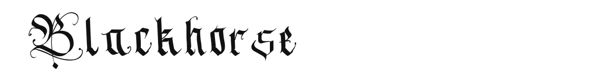 Blackhorse font preview