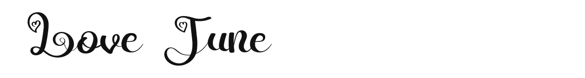 Love June font preview