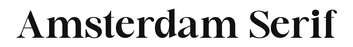 Amsterdam Serif font preview