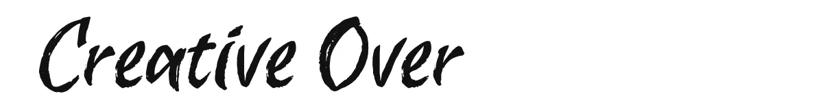 Creative Over font preview