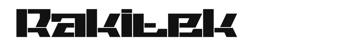 Rakitek font preview