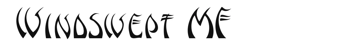 Windswept MF original font preview