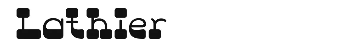 Lathier font preview