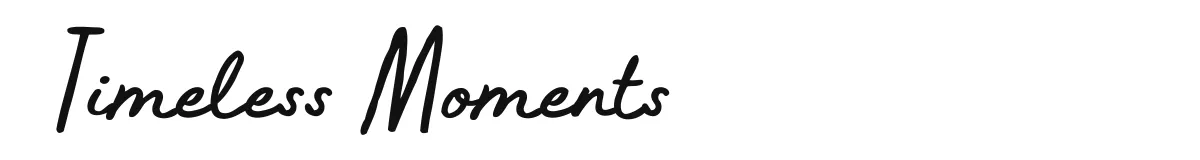 Timeless Moments font preview