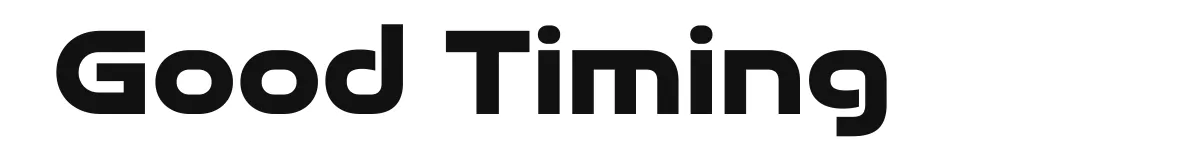 Good Timing font preview