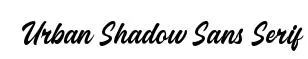 Urban Shadow Sans Serif