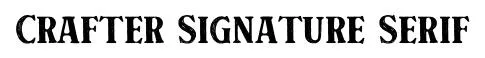 Crafter Signature Serif