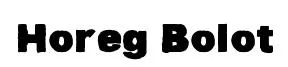 Horeg Bolot font preview