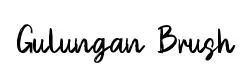 Gulungan Brush font preview