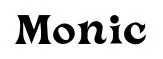 Monic font preview