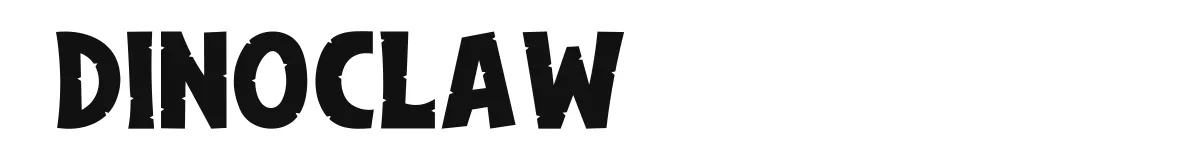Dinoclaw original font preview