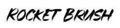 Rocket Brush font preview