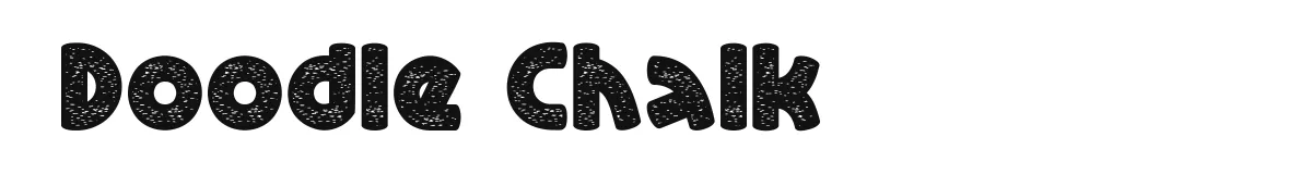 Doodle Chalk original font preview