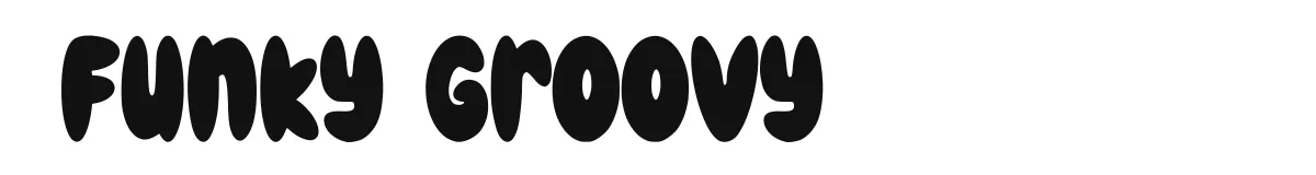 Funky Groovy original font preview