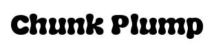 Chunk Plump font preview