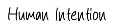 Human Intention font preview