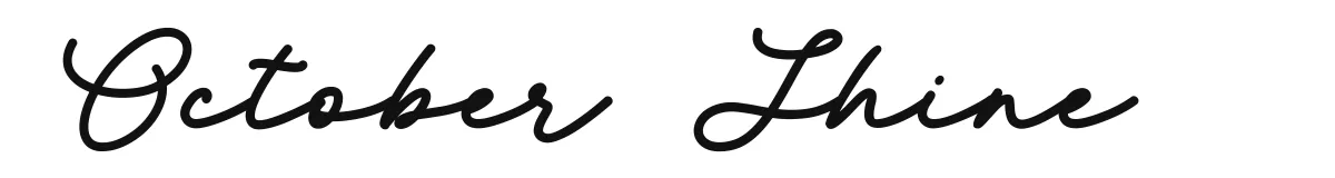 October Shine font preview